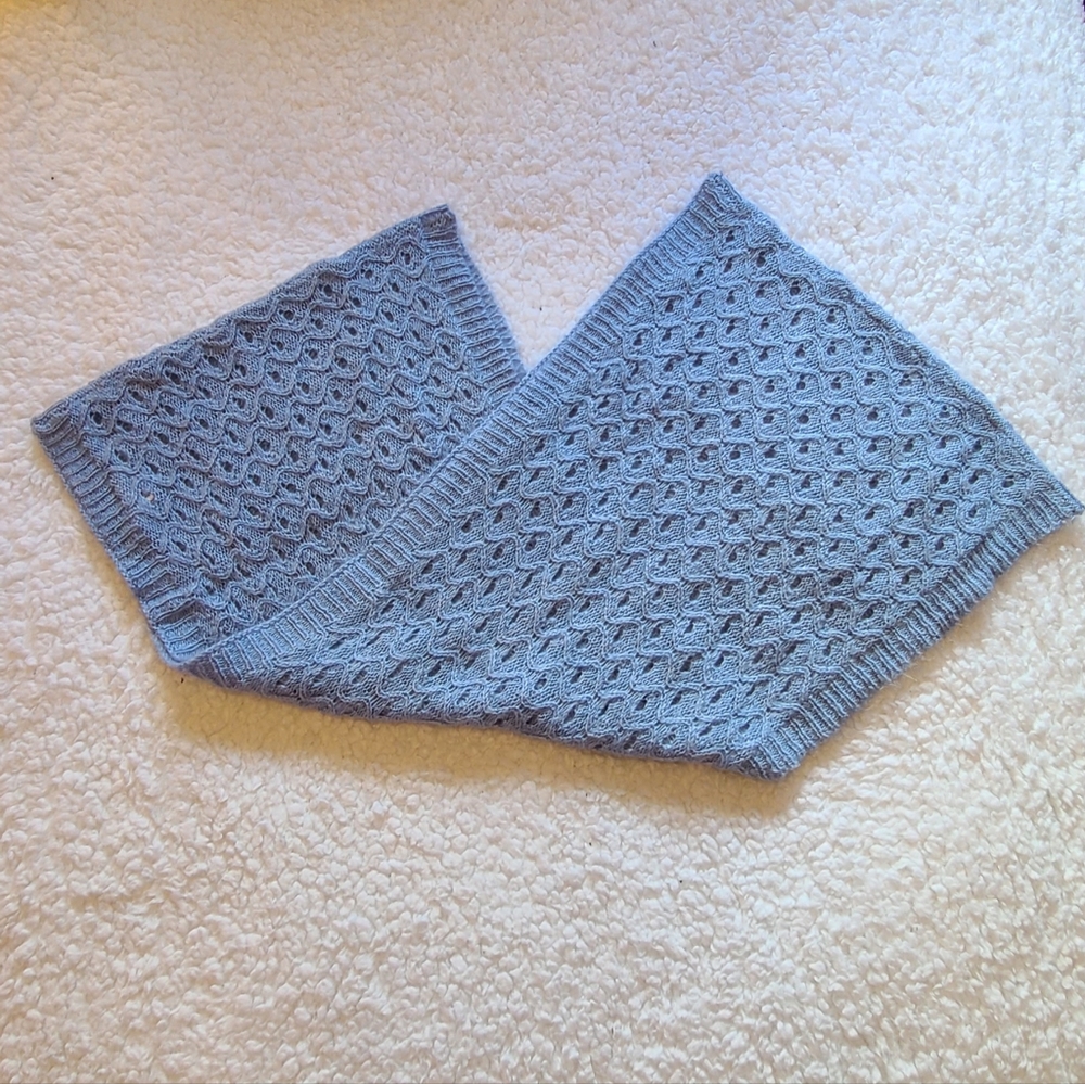 Blue Knitted Scarf